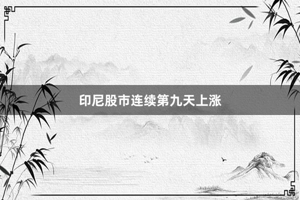 印尼股市连续第九天上涨